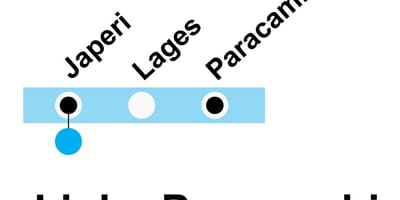 Harta SuperVia - Line Paracambi