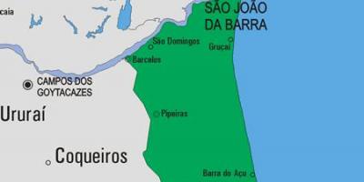 Harta São João da Barra municipiului