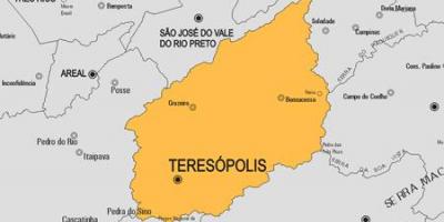 Harta municipiului Teresópolis
