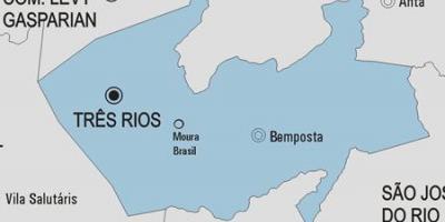 Harta Tres Rios municipiului