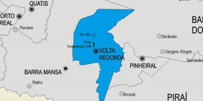 Harta municipiului Vassouras